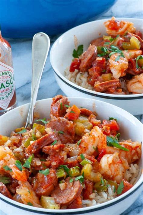 How does Shrimp and Sausage Jambalaya fit into your Daily Goals - calories, carbs, nutrition