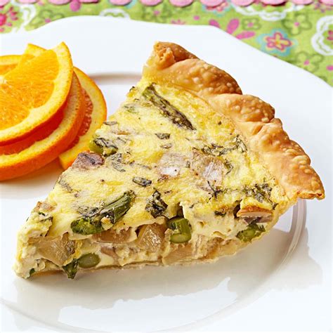 How does Shroom and Aspargus Quiche fit into your Daily Goals - calories, carbs, nutrition