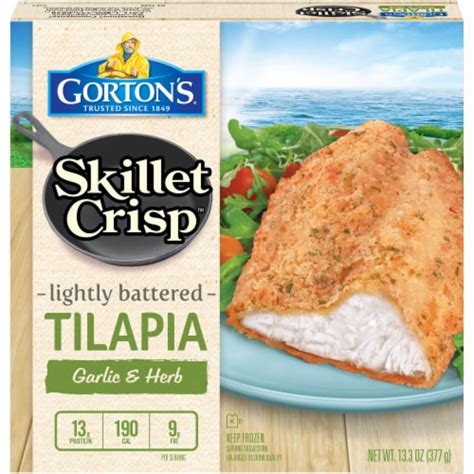 How does Skillet Crisp Tilapia fit into your Daily Goals - calories, carbs, nutrition