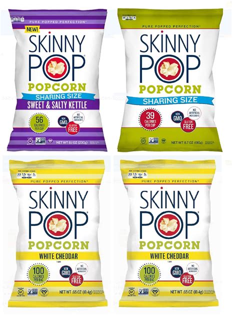 How does Skinny Popcorn Sweet 'n Salt fit into your Daily Goals - calories, carbs, nutrition