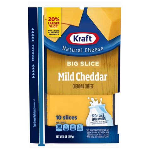 How does Sliced Mild Cheddar Cheese fit into your Daily Goals - calories, carbs, nutrition