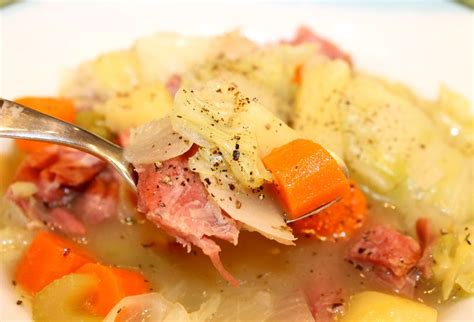 How does Smoked Ham, Cabbage and Potato Soup fit into your Daily Goals - calories, carbs, nutrition