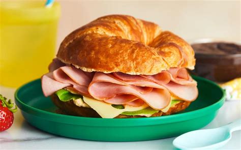 How does Smoked Ham and Swiss Croissant Boxed Lunch fit into your Daily Goals - calories, carbs, nutrition