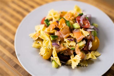 How does Smoked Salmon Pasta Salad fit into your Daily Goals - calories, carbs, nutrition