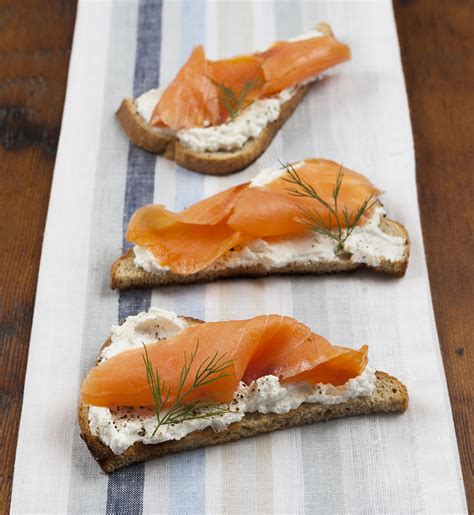 How does Smoked Salmon Rye Triangles fit into your Daily Goals - calories, carbs, nutrition