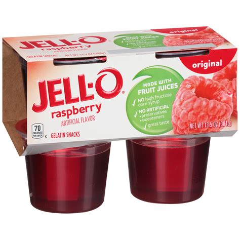 How does Snack Cup Gelatin Raspberry fit into your Daily Goals - calories, carbs, nutrition