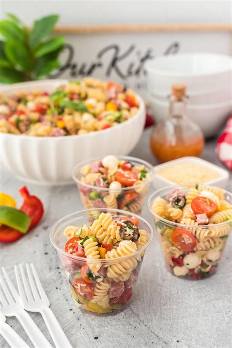 How does Snack Cup Pasta Salad fit into your Daily Goals - calories, carbs, nutrition