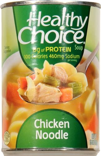 How does Soup, HEALTHY CHOICE Chicken Noodle Soup, canned fit into your Daily Goals - calories, carbs, nutrition