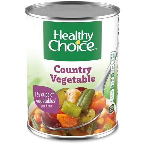 How does Soup, HEALTHY CHOICE Garden Vegetable Soup, canned fit into your Daily Goals - calories, carbs, nutrition