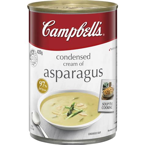 How does Soup, cream of asparagus, canned, condensed fit into your Daily Goals - calories, carbs, nutrition