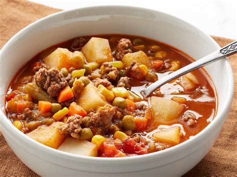 How does Soup Beef Vegetable (Bostwick) fit into your Daily Goals - calories, carbs, nutrition