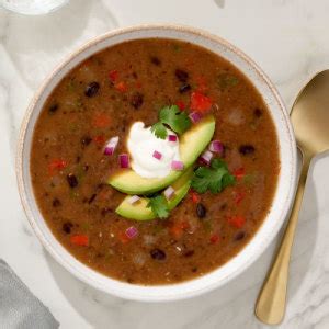 How does Soup Black Bean Cuban Campbells 12 oz fit into your Daily Goals - calories, carbs, nutrition