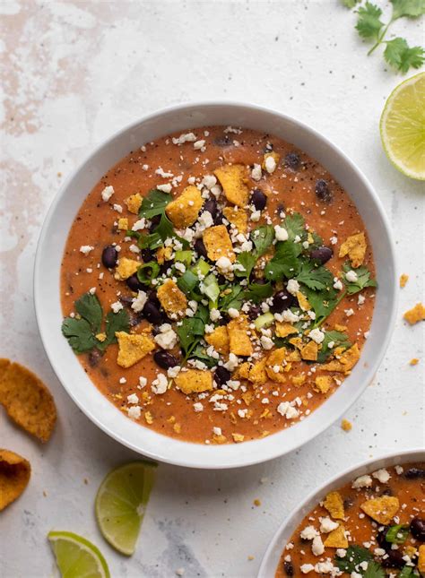 How does Soup Black Bean Tortilla PLT fit into your Daily Goals - calories, carbs, nutrition