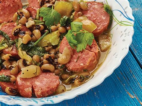 How does Soup Black Eyed Peas Andouille Sausage 6 oz fit into your Daily Goals - calories, carbs, nutrition