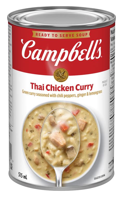 How does Soup Chicken Red Curry Campbells 16 oz fit into your Daily Goals - calories, carbs, nutrition