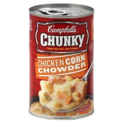 How does Soup Chowder Chicken Corn Campbells 8 oz fit into your Daily Goals - calories, carbs, nutrition