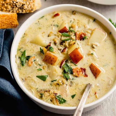 How does Soup Chowder New England Clam 12 oz fit into your Daily Goals - calories, carbs, nutrition