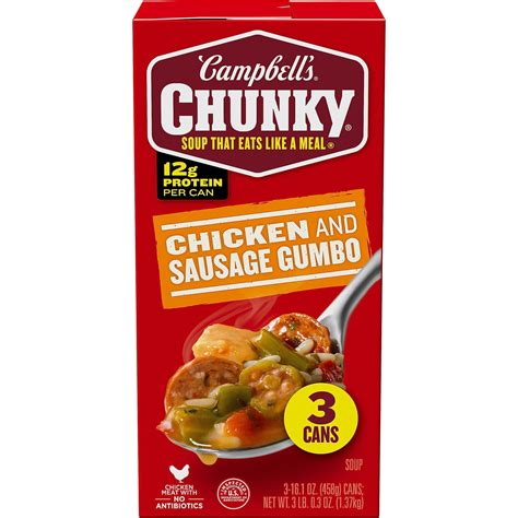 How does Soup Gumbo Chicken Campbells 16 oz fit into your Daily Goals - calories, carbs, nutrition