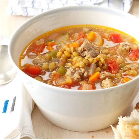 How does Soup Lentil Italian Sausage 12 oz fit into your Daily Goals - calories, carbs, nutrition