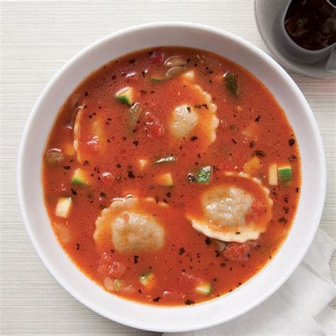 How does Soup Tomato Ravioli Vegetarian FRZ 8 oz fit into your Daily Goals - calories, carbs, nutrition