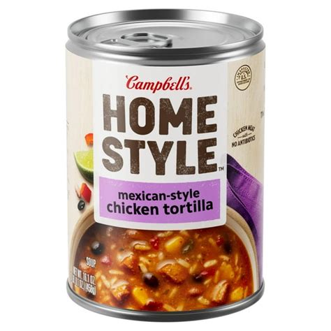 How does Soup Tortilla Chicken Steamed Campbells 16 oz fit into your Daily Goals - calories, carbs, nutrition