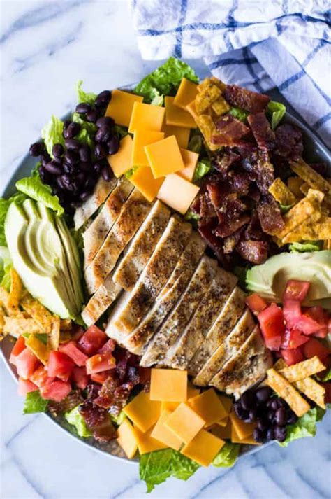 How does Southwest Grilled Chicken Salad fit into your Daily Goals - calories, carbs, nutrition