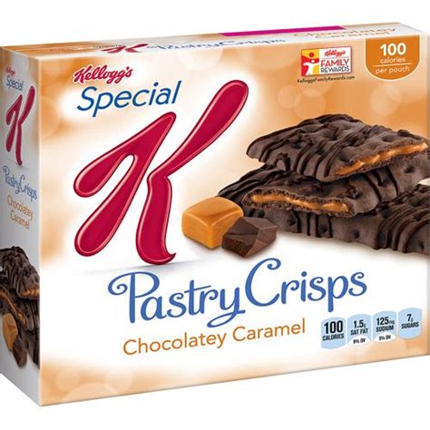 How does Special K - Pastry Crisps - Chocolatey Caramel fit into your Daily Goals - calories, carbs, nutrition