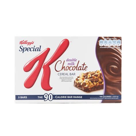 How does Special K Double Milk Chocolate Cereal Bar fit into your Daily Goals - calories, carbs, nutrition