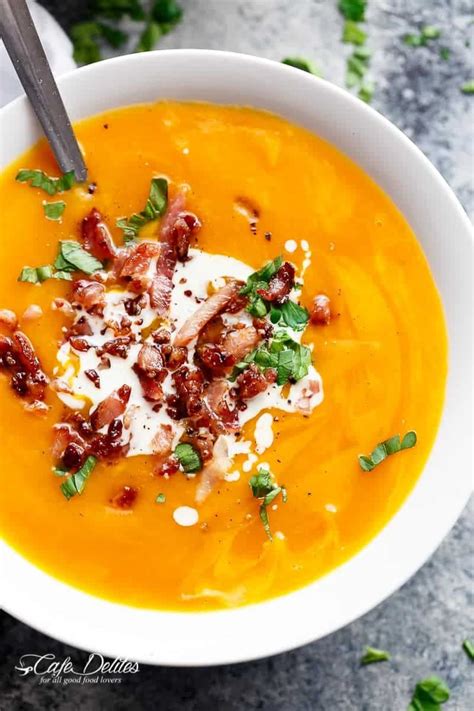 How does Spiced Pumpkin Bacon Soup fit into your Daily Goals - calories, carbs, nutrition