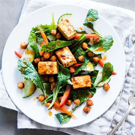 How does Spiced Tofu Salad - Half Order fit into your Daily Goals - calories, carbs, nutrition