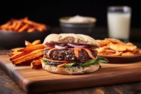 How does Spicy Black Bean Burger with Multigrain Bun fit into your Daily Goals - calories, carbs, nutrition