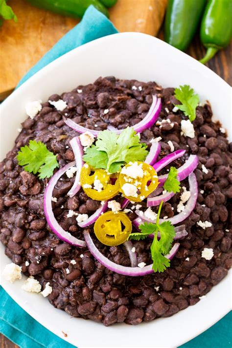 How does Spicy Black Beans fit into your Daily Goals - calories, carbs, nutrition