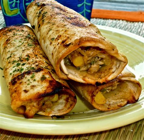 How does Spicy Salsa, Cheese and Chicken Wraped in a Soft Flour Tortilla fit into your Daily Goals - calories, carbs, nutrition