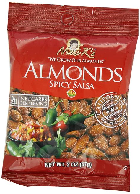 How does Spicy Salsa Almonds fit into your Daily Goals - calories, carbs, nutrition