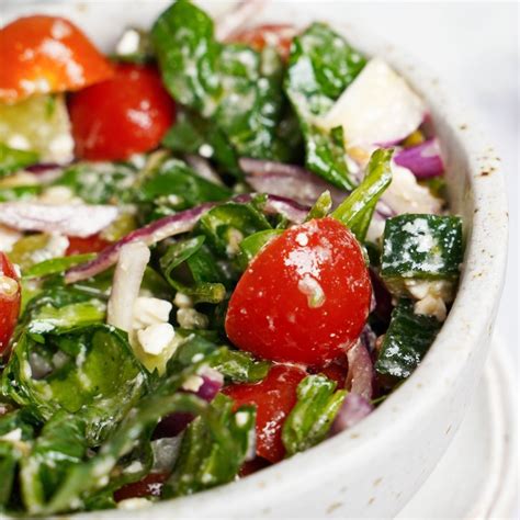 How does Spinach Salad with Feta Cheese fit into your Daily Goals - calories, carbs, nutrition