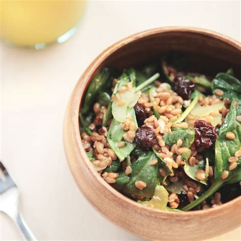 How does Spinach Salad with Toasted Wheatberry (11138.12) fit into your Daily Goals - calories, carbs, nutrition