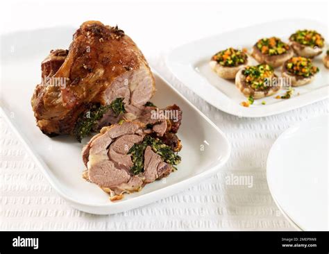 How does Spinach Stuffed Lamb fit into your Daily Goals - calories, carbs, nutrition
