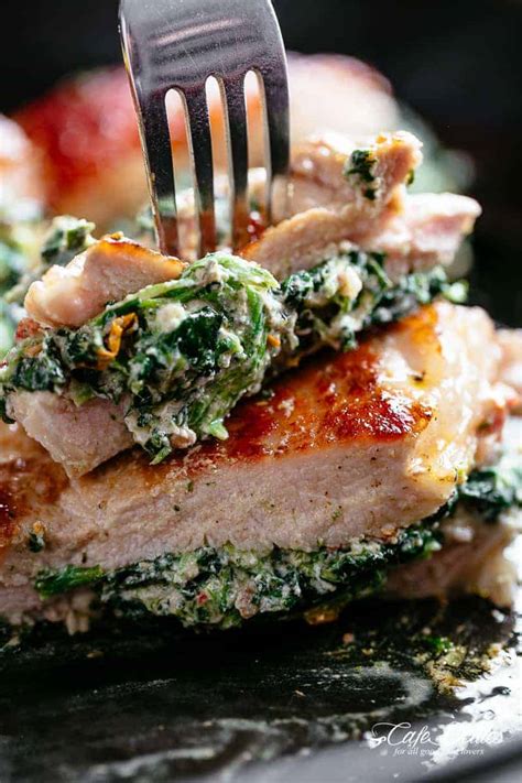 How does Spinach Stuffed Pork Chop fit into your Daily Goals - calories, carbs, nutrition