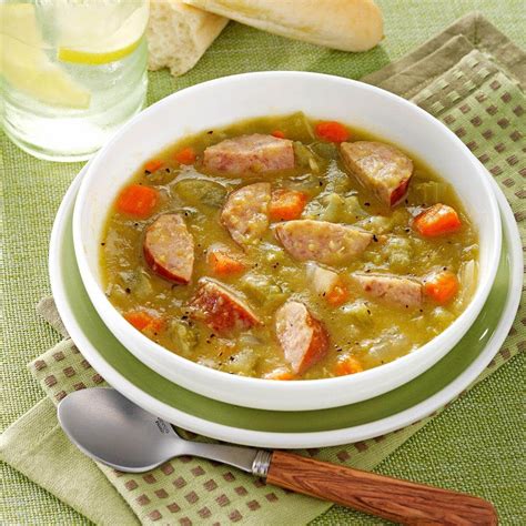 How does Split Pea Soup with Potato and Sausage fit into your Daily Goals - calories, carbs, nutrition