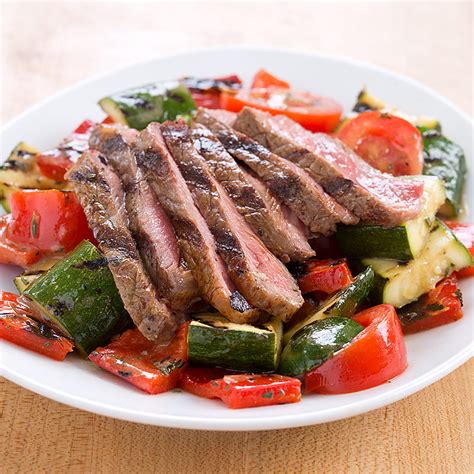 How does Steak and Vegetable Salad (75939.0) fit into your Daily Goals - calories, carbs, nutrition