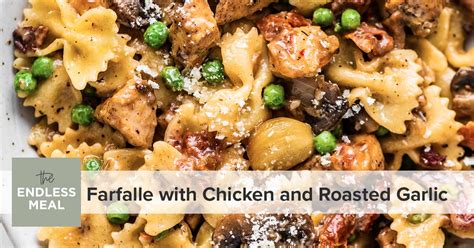 How does Steam Meal - Roasted Garlic Chicken Farfalle fit into your Daily Goals - calories, carbs, nutrition