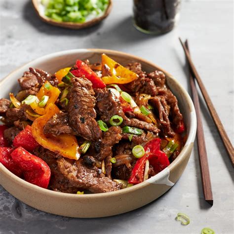 How does Stir Fried Beef in Black Bean Sauce fit into your Daily Goals - calories, carbs, nutrition