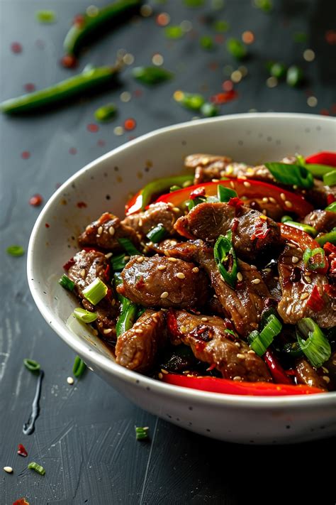 How does Stir Fried Pork in Szechuan Sauce fit into your Daily Goals - calories, carbs, nutrition