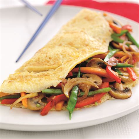 How does Stir-Fried Asian Vegetable Omelette fit into your Daily Goals - calories, carbs, nutrition