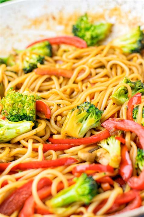 How does Stir-Fry Vegetables with Noodles fit into your Daily Goals - calories, carbs, nutrition