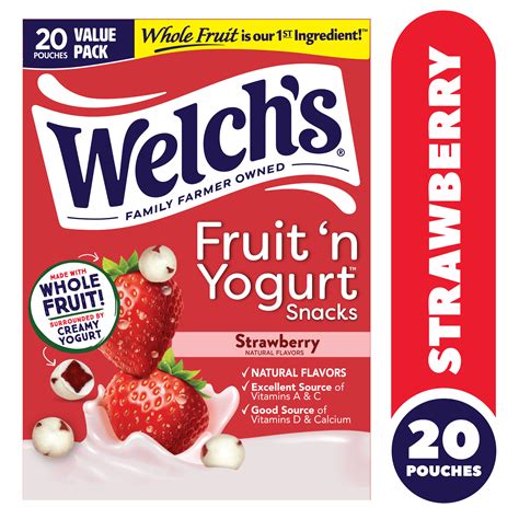 How does Strawberry Fruit 'n Yogurt Snacks fit into your Daily Goals - calories, carbs, nutrition