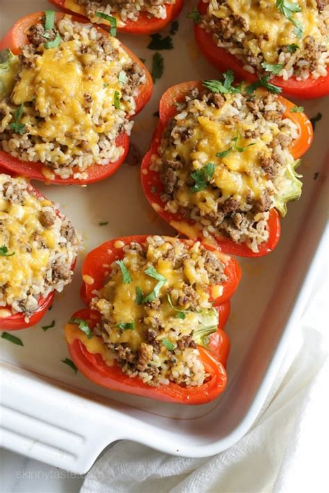 How does Stuffed Peppers with Seasoned Turkey and Rice fit into your Daily Goals - calories, carbs, nutrition