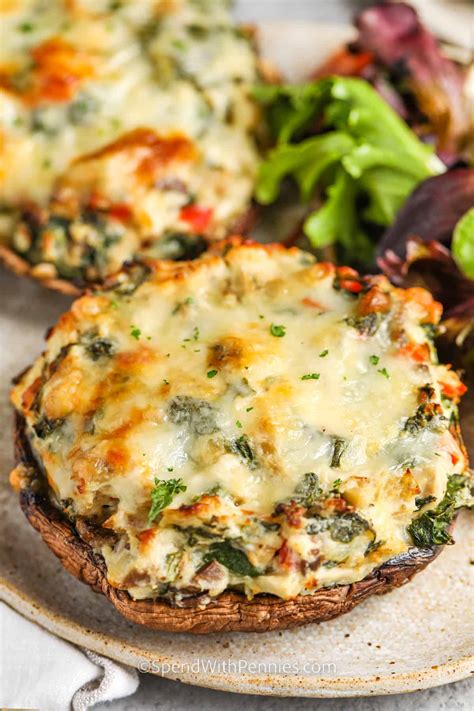 How does Stuffed Portobello Mushroom fit into your Daily Goals - calories, carbs, nutrition