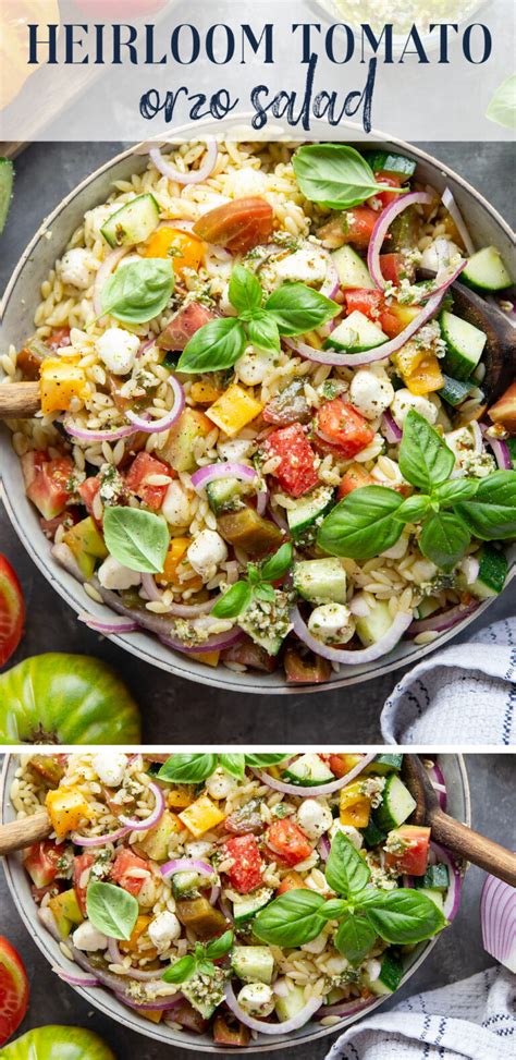 How does Summer Tomato and Orzo Salad fit into your Daily Goals - calories, carbs, nutrition