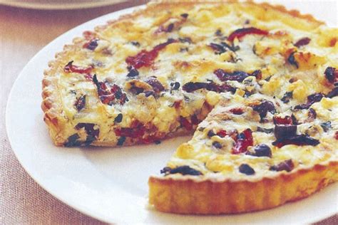 How does Sundried Tomato, Black Olive Feta Quiche fit into your Daily Goals - calories, carbs, nutrition